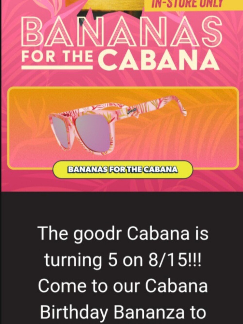 JUST OUT Bananas for the Cabana BNIB Exclusive In-store Includes Bag - Picture 6 of 6